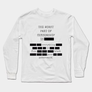 UFO Chronicles Podcast: Trust your Government Long Sleeve T-Shirt